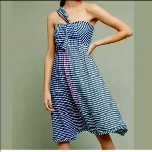 Maeve plaid handkerchief dress from Anthropologie